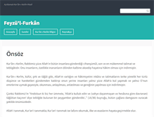 Tablet Screenshot of feyzulfurkan.com